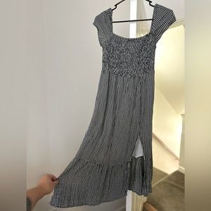 Abercrombie Midi Plaid Dress w/Slit